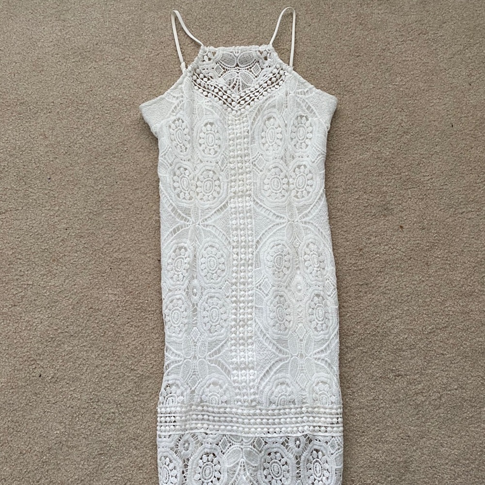 JOA Women’s Midi Lace Tank Dress (XS)